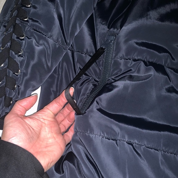 Maje corset style puffy bomber jacket - Picture 3 of 8